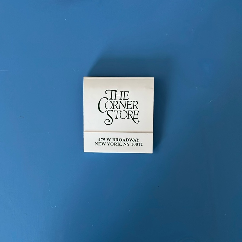 The Corner Store Matchbook NYC OBO